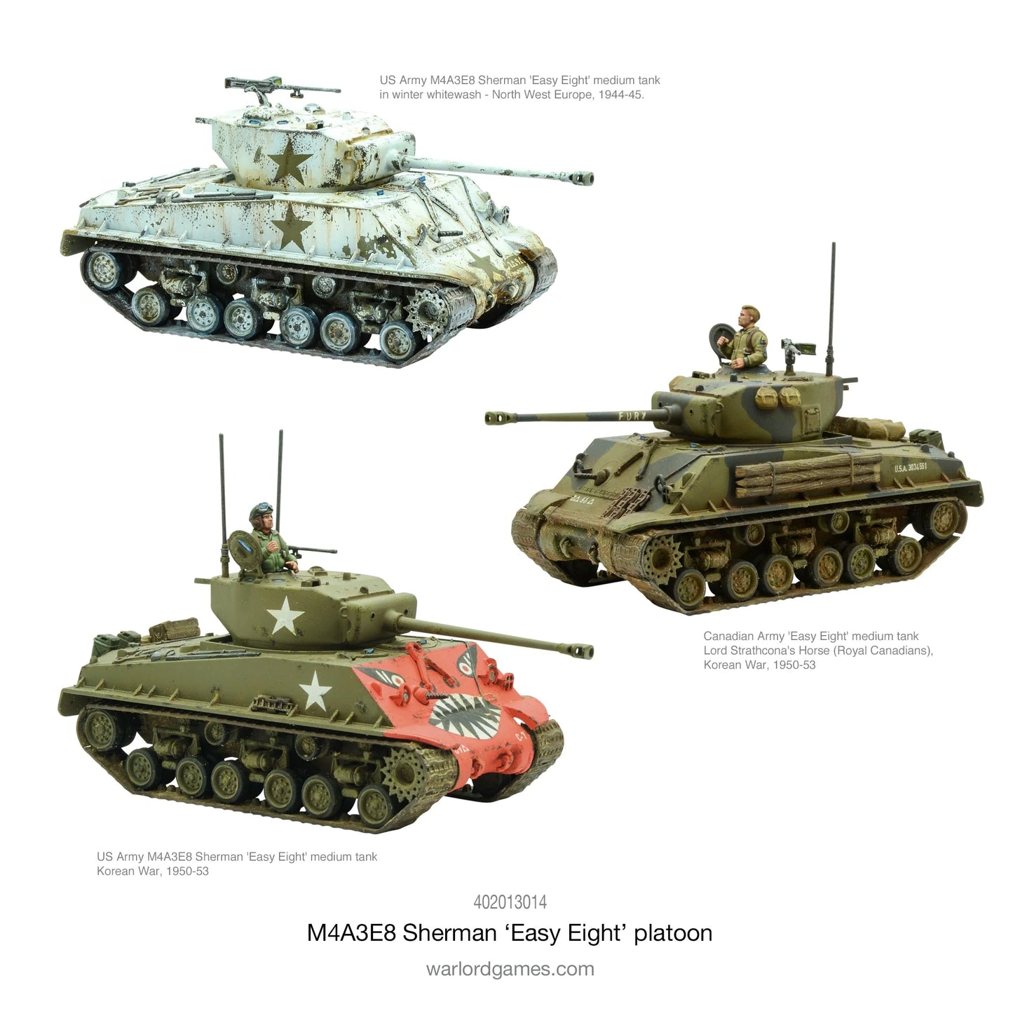 Bolt Action M4A3E8 Sherman Easy Eight Platoon - EN - 402013014