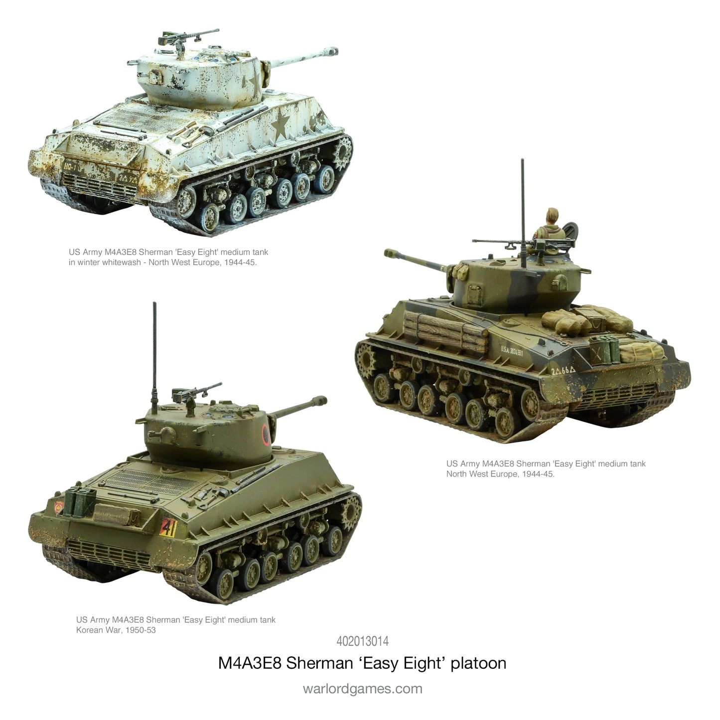 Bolt Action M4A3E8 Sherman Easy Eight Platoon - EN - 402013014