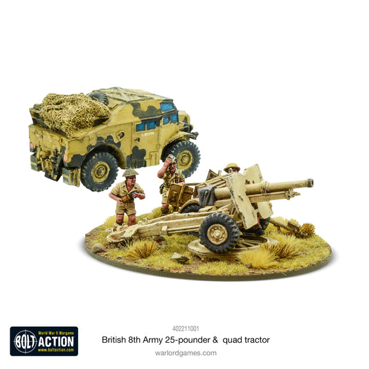 Bolt Action - 8th Army 25pdr & Quad Tractor - 402211001