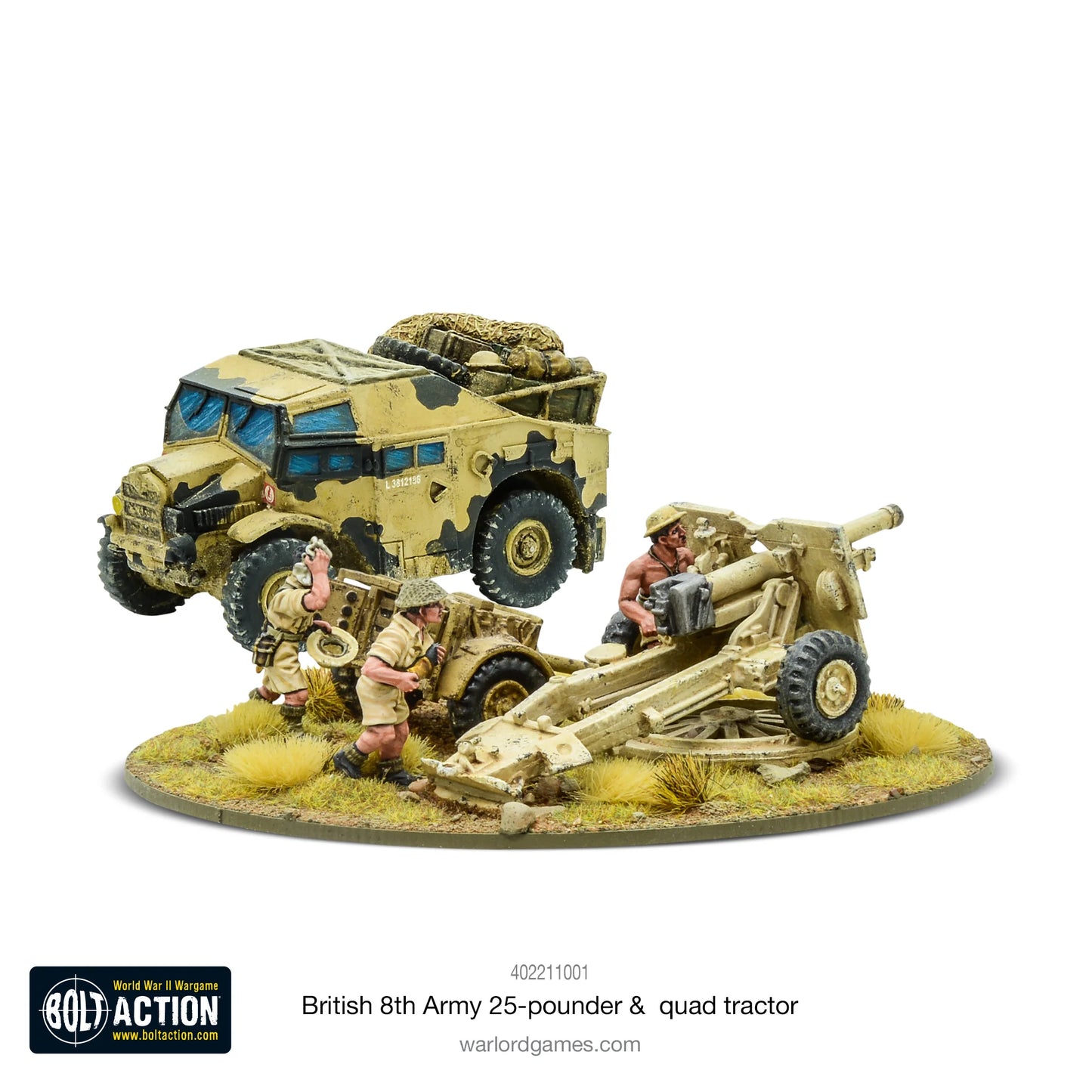 Bolt Action - 8th Army 25pdr & Quad Tractor - 402211001