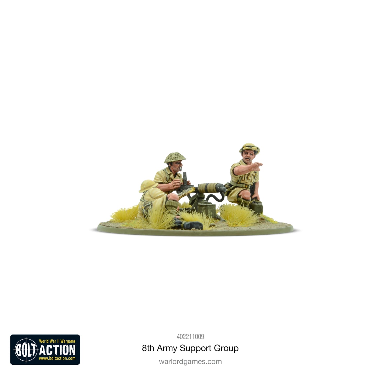 Bolt Action 8th Army Support Group (HQ, Mortar & MMG) - EN - 402211009