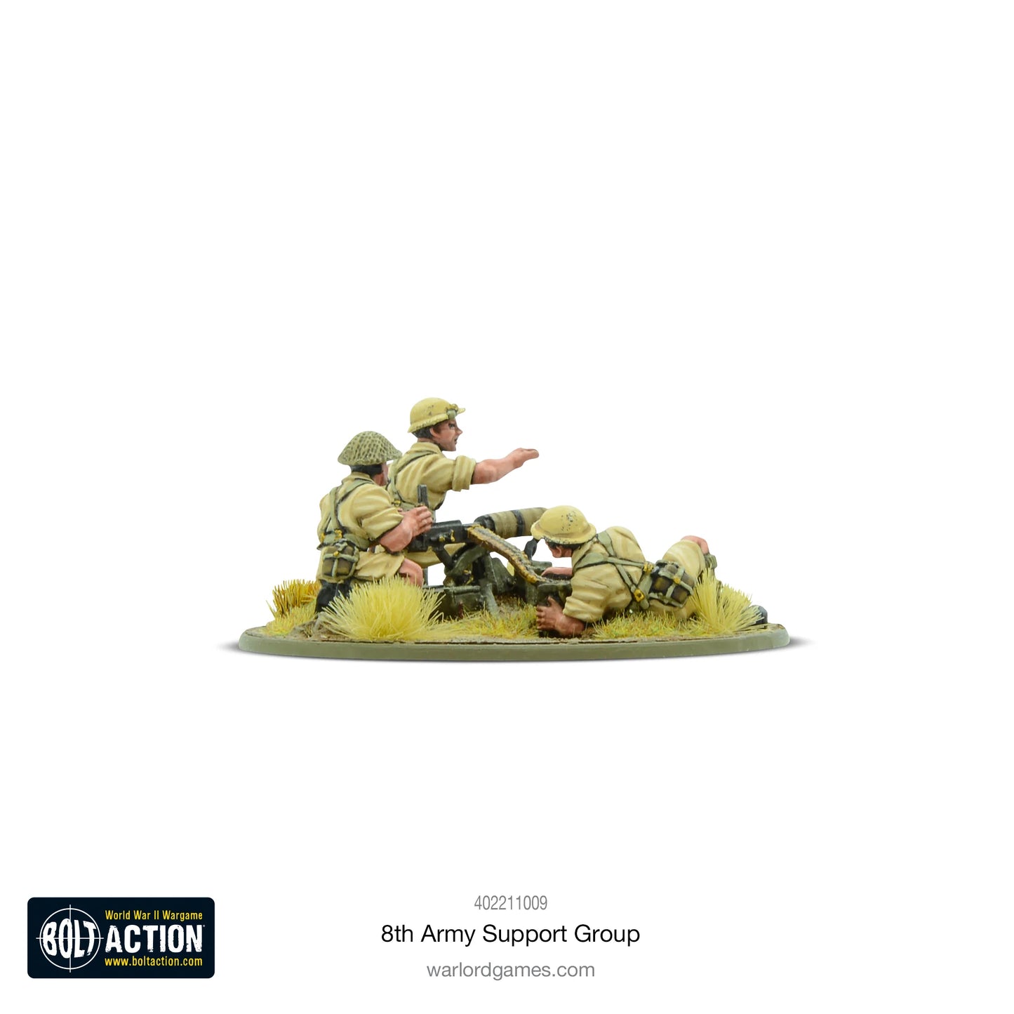 Bolt Action 8th Army Support Group (HQ, Mortar & MMG) - EN - 402211009