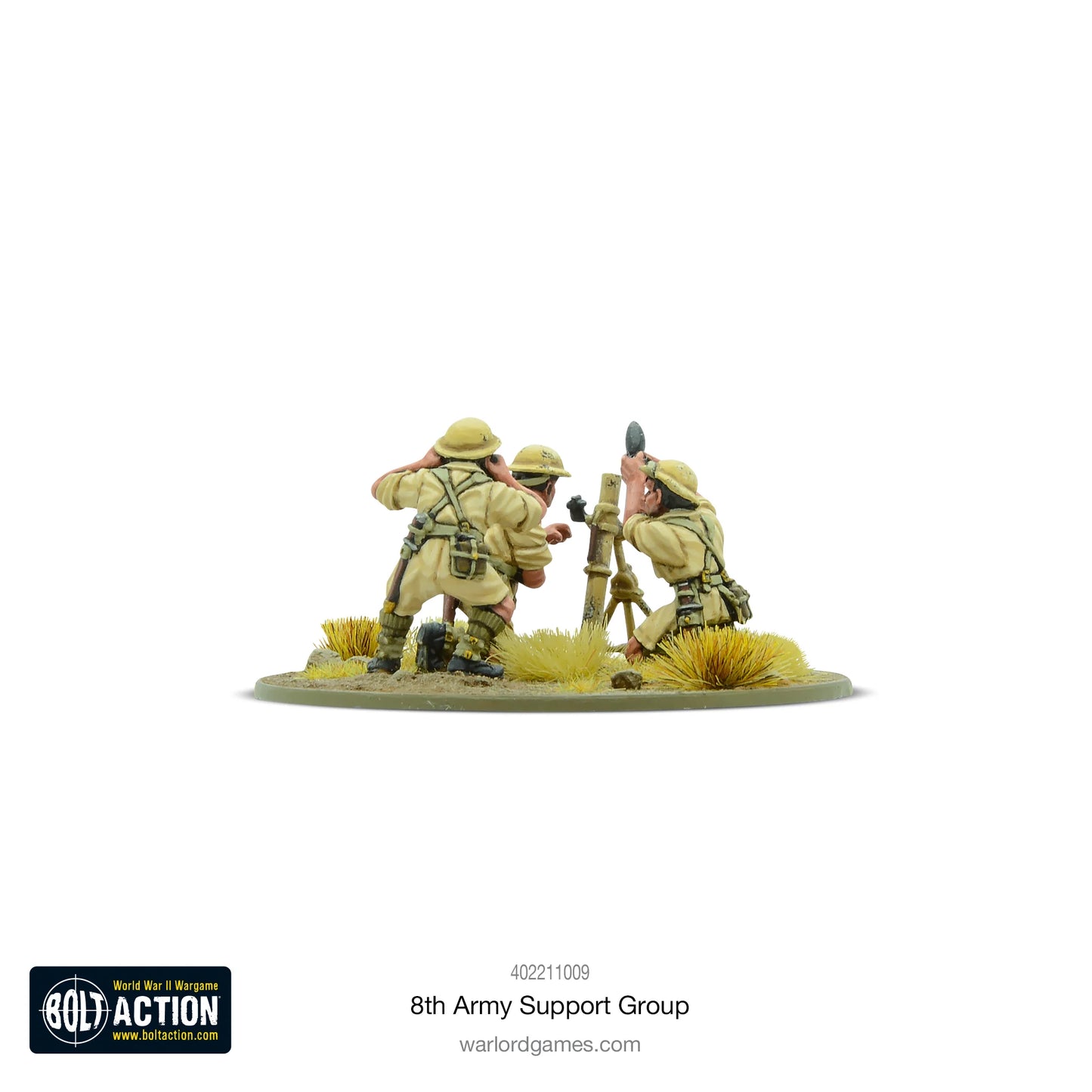 Bolt Action 8th Army Support Group (HQ, Mortar & MMG) - EN - 402211009