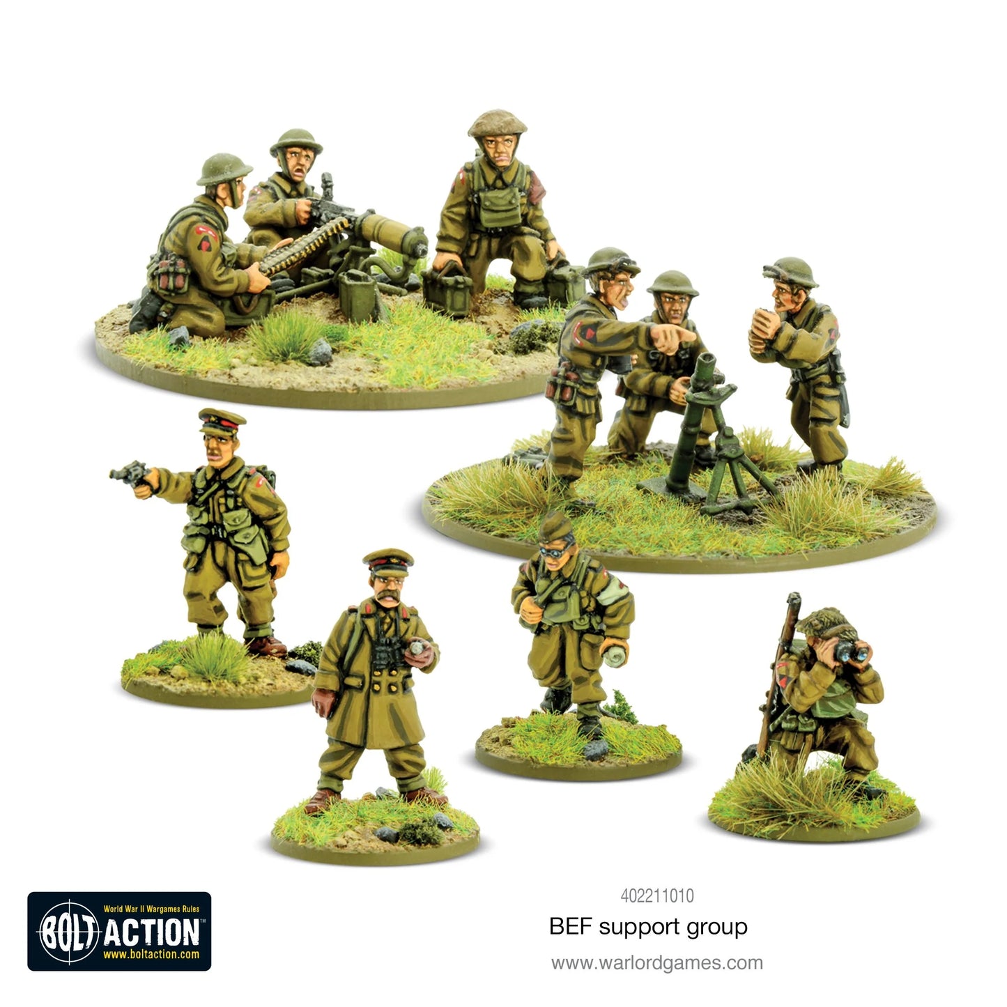 Bolt Action - BEF Support Group (HQ, Mortar & MMG) - EN - 402211010