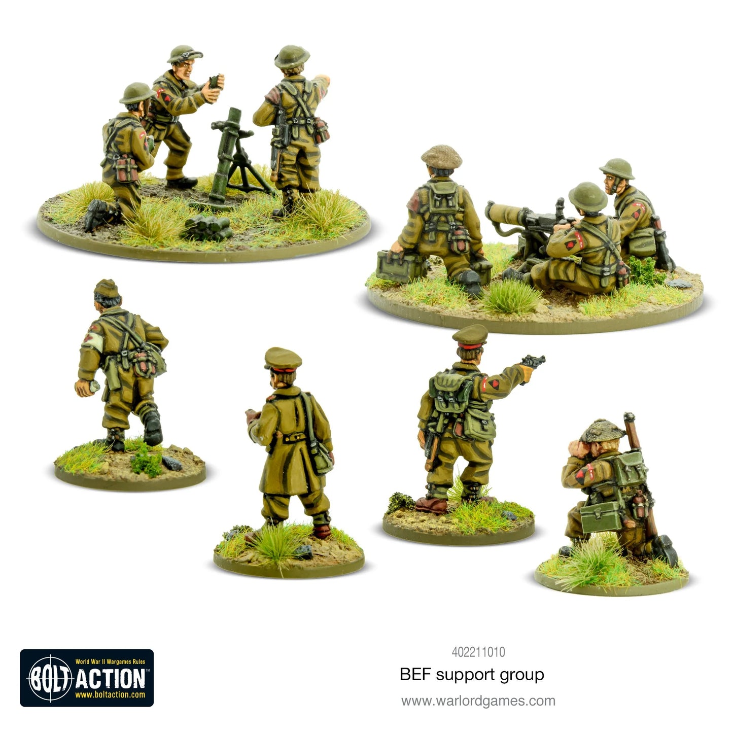 Bolt Action - BEF Support Group (HQ, Mortar & MMG) - EN - 402211010