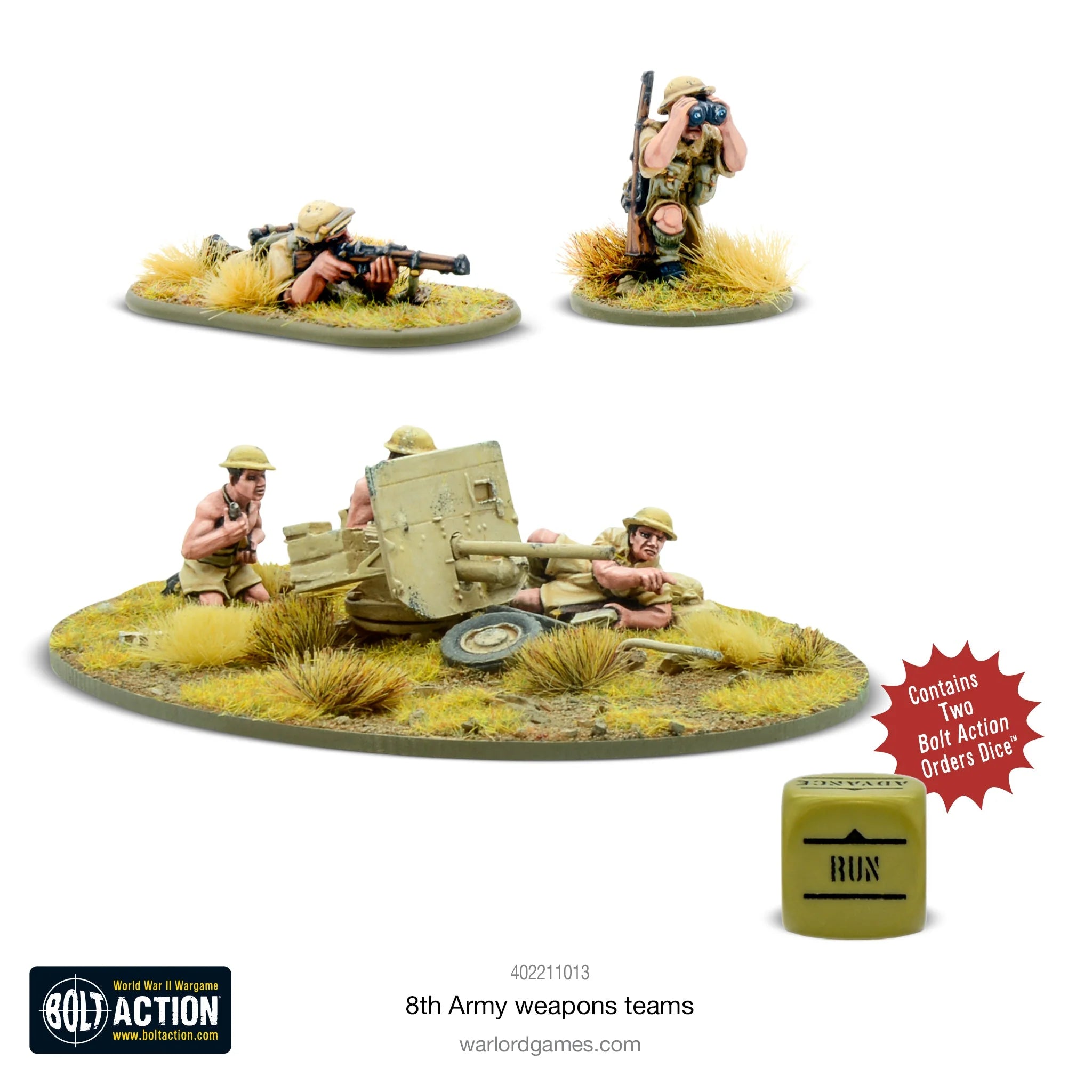 Bolt Action 8th Army Weapons Teams 402211013 Brickznmore