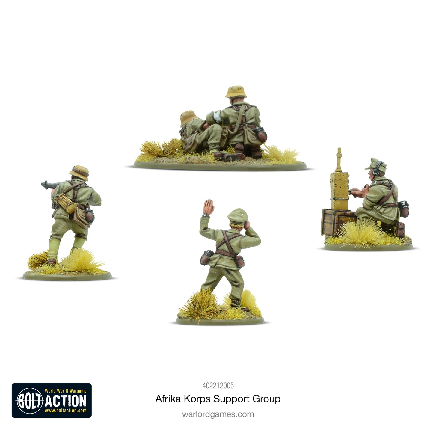 Bolt Action - Afrika Korps Support Group (HQ,Morter & MMG) - 402212005