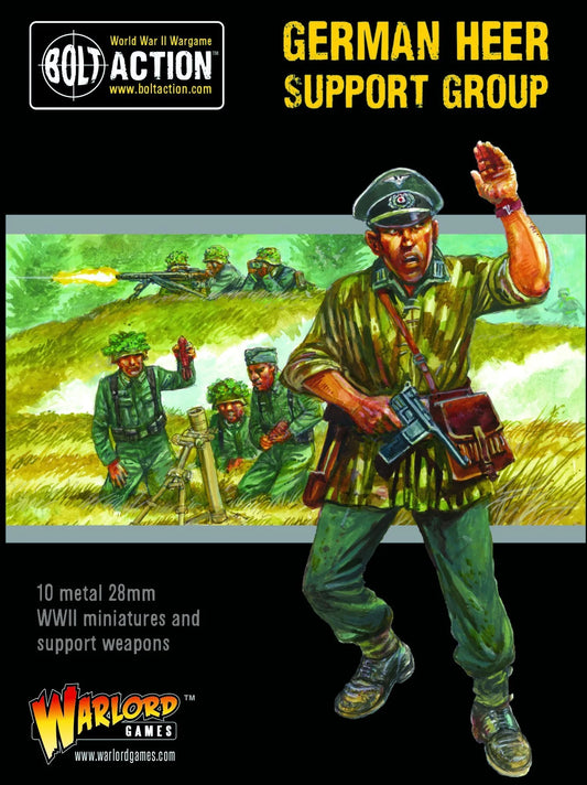 Bolt Action 2 German Heer Support Group (HQ, Mortar & MMG) - EN - 402212006