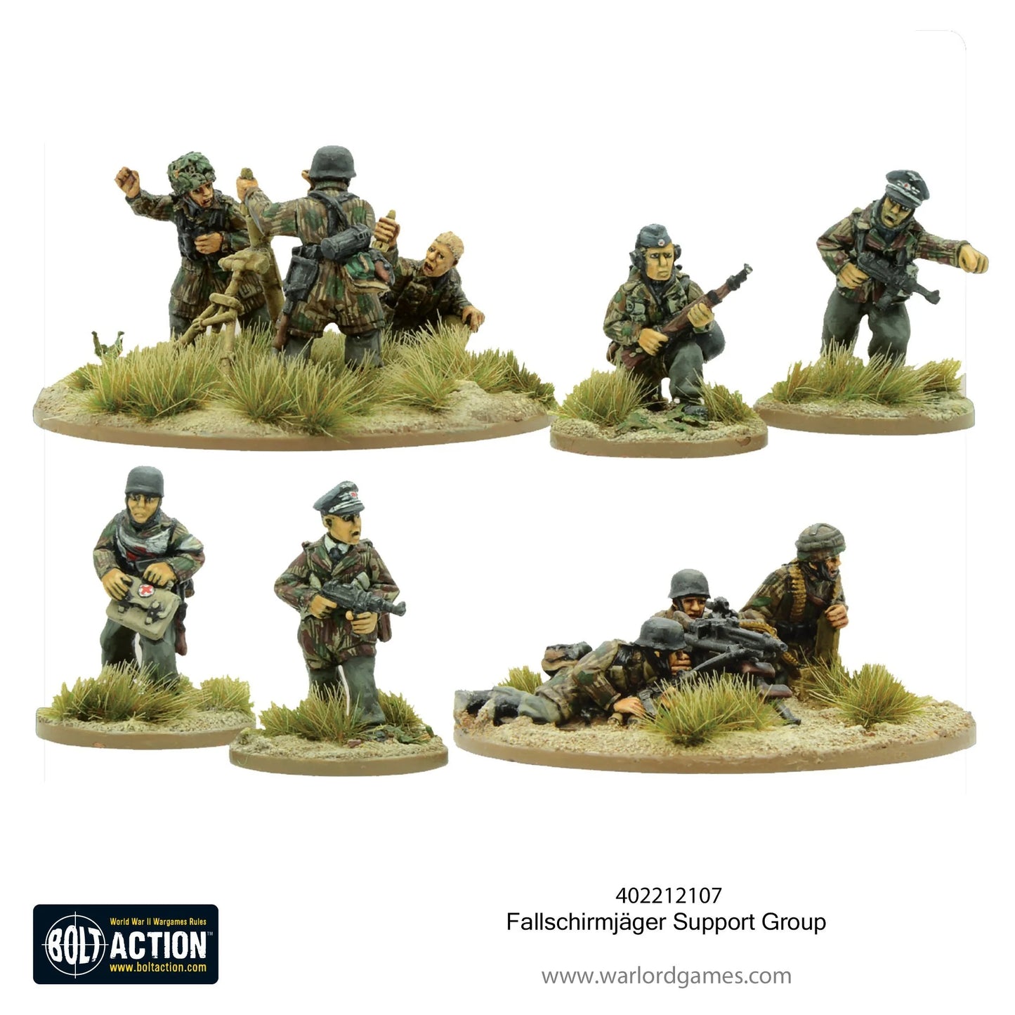 Bolt Action - Fallschirmjäger Support Group (HQ,Mortar & MMG) - 402212106