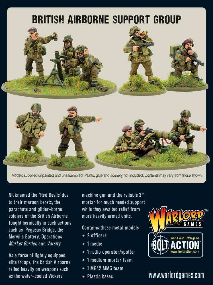 Bolt Action 2 British Airborne Support Group (HQ, Mortar & MMG) - EN - 402212108