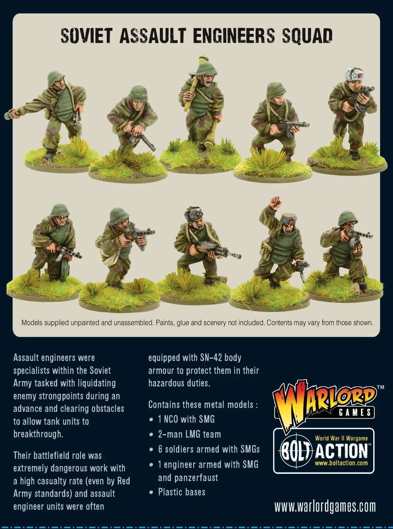 Bolt Action - Soviet Assault Engineers Squad - EN - 402214003