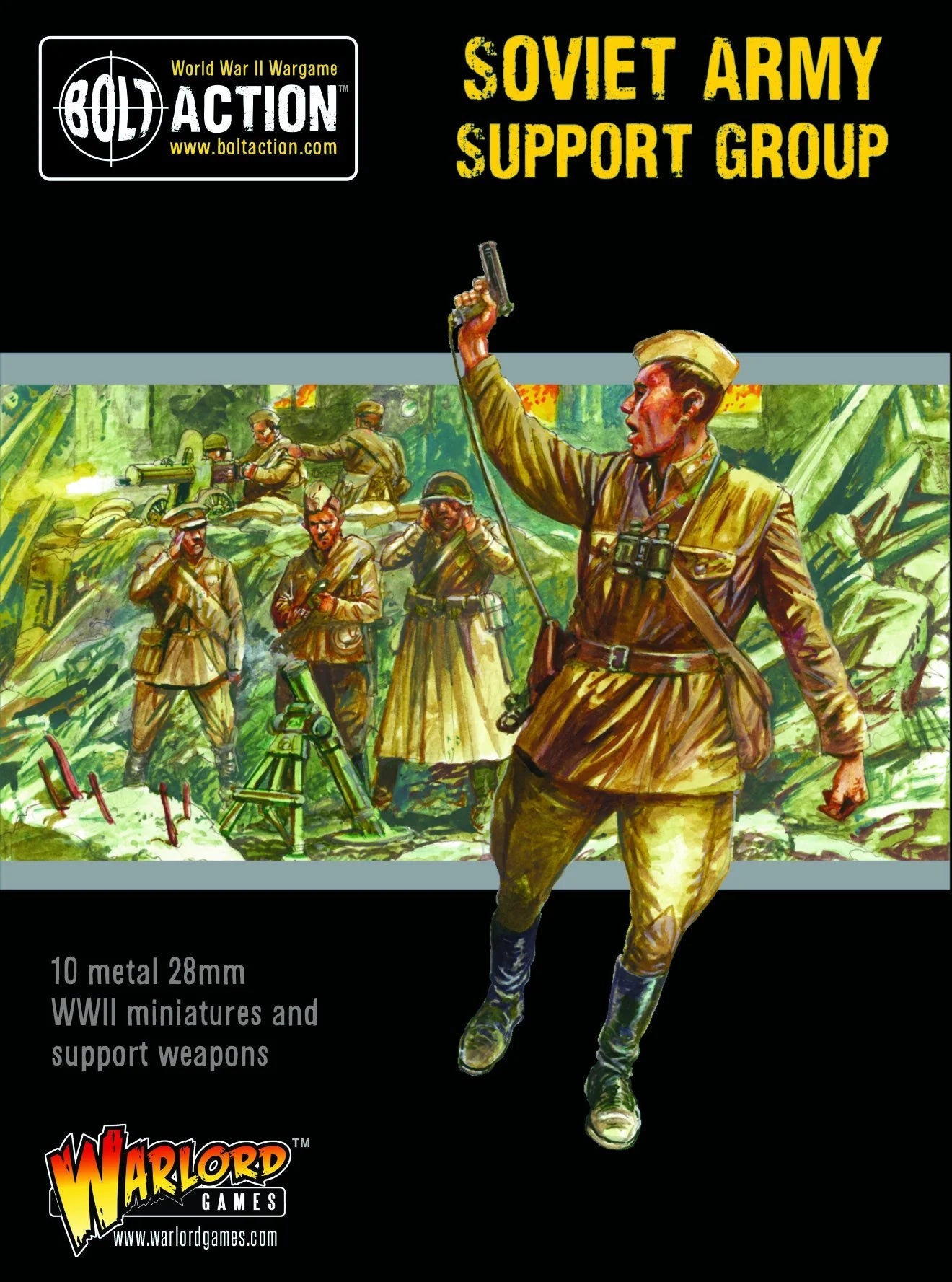 Bolt Action 2 Soviet Army Support Group (HQ, Mortar & MMG) - EN - 402214004