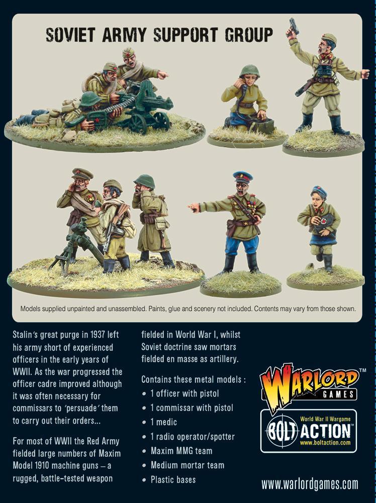 Bolt Action 2 Soviet Army Support Group (HQ, Mortar & MMG) - EN - 402214004