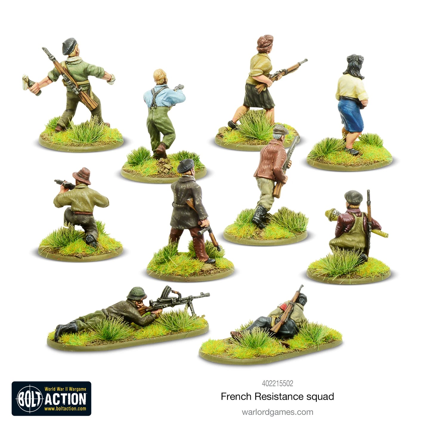 Bolt Action French Resistance Squad - EN - 402215502