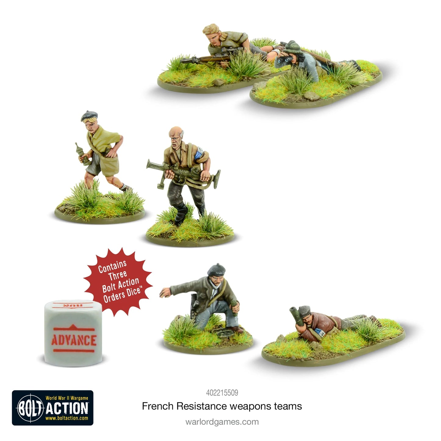 Bolt Action - French Resistance weapons teams - 402215509