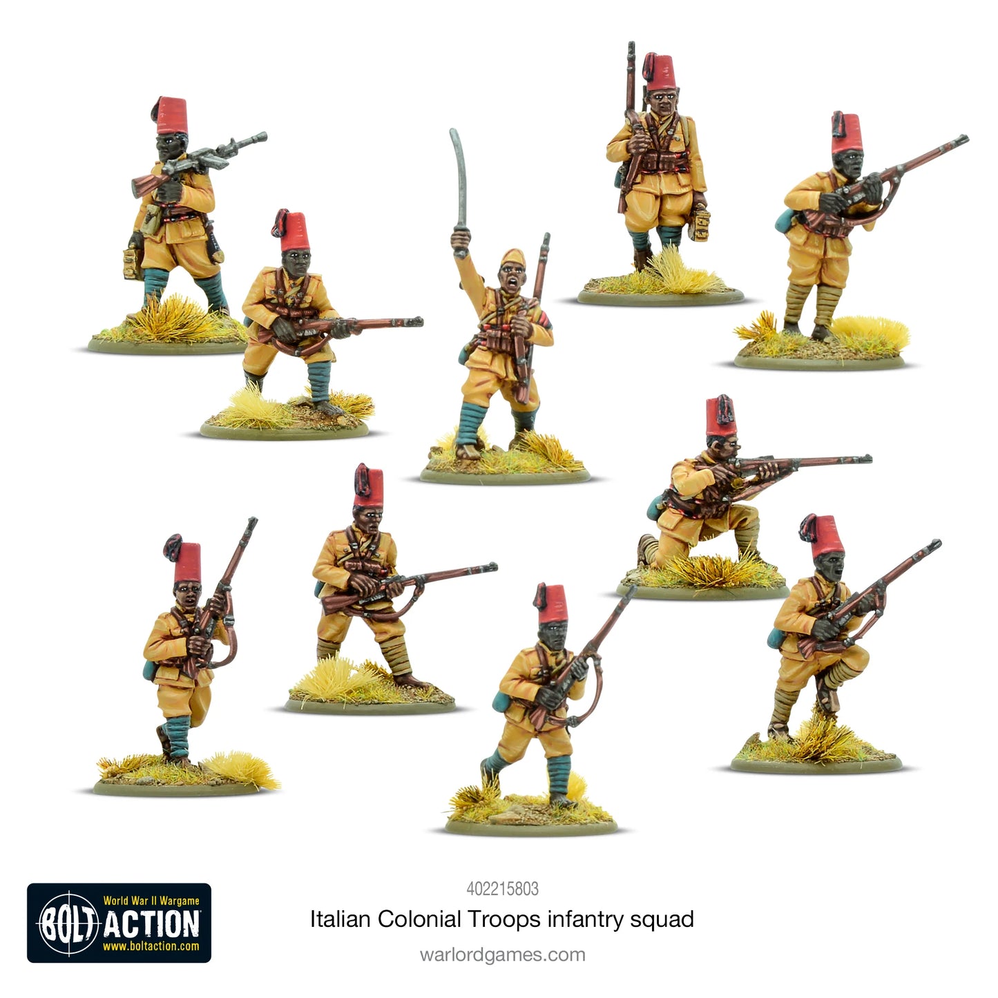 Bolt Action - Italian Colonial Troops Infantry Squad - 402215803