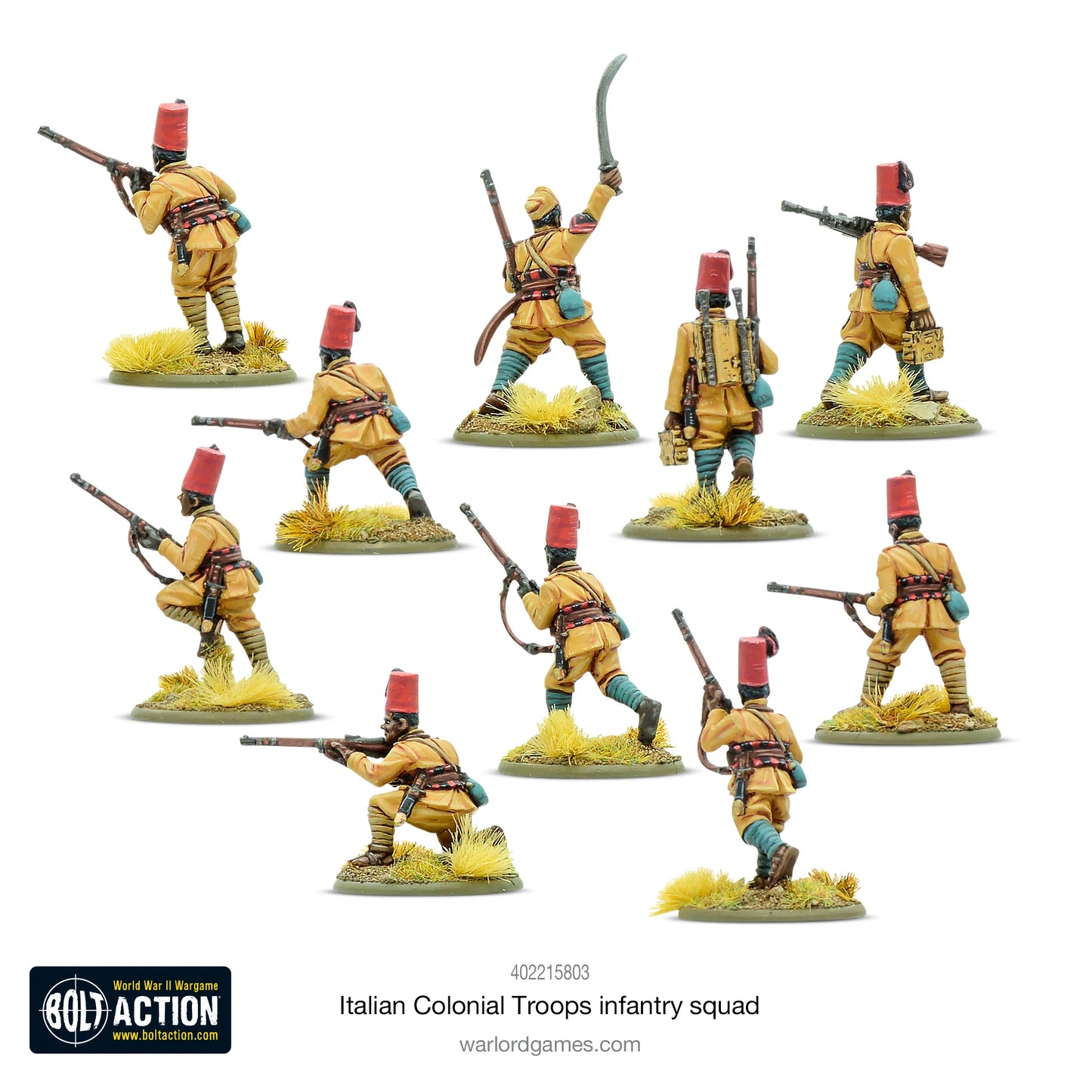 Bolt Action - Italian Colonial Troops Infantry Squad - 402215803