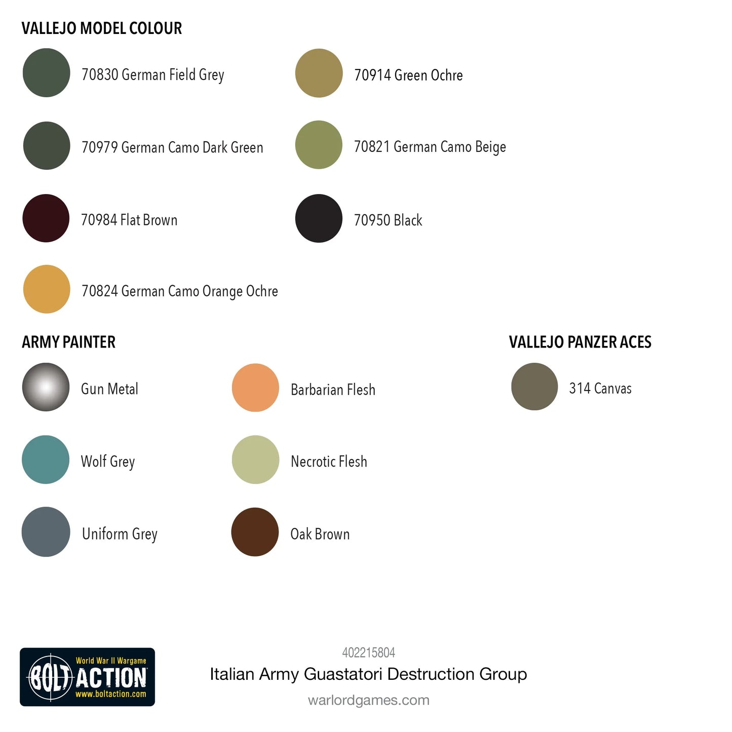 Bolt Action -  Italian Army Guastatori Destruction Group - 402215804