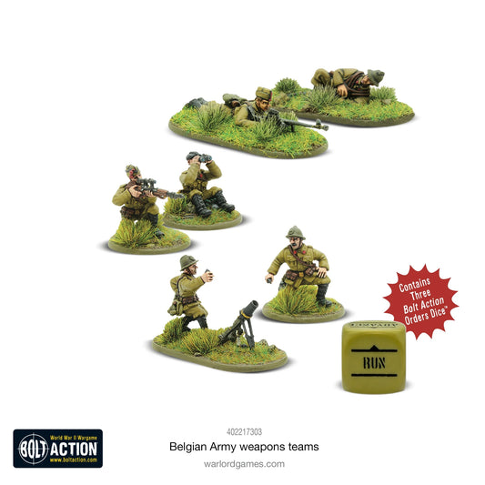 Bolt Action - Belgian Army Weapons Teams - 402217303