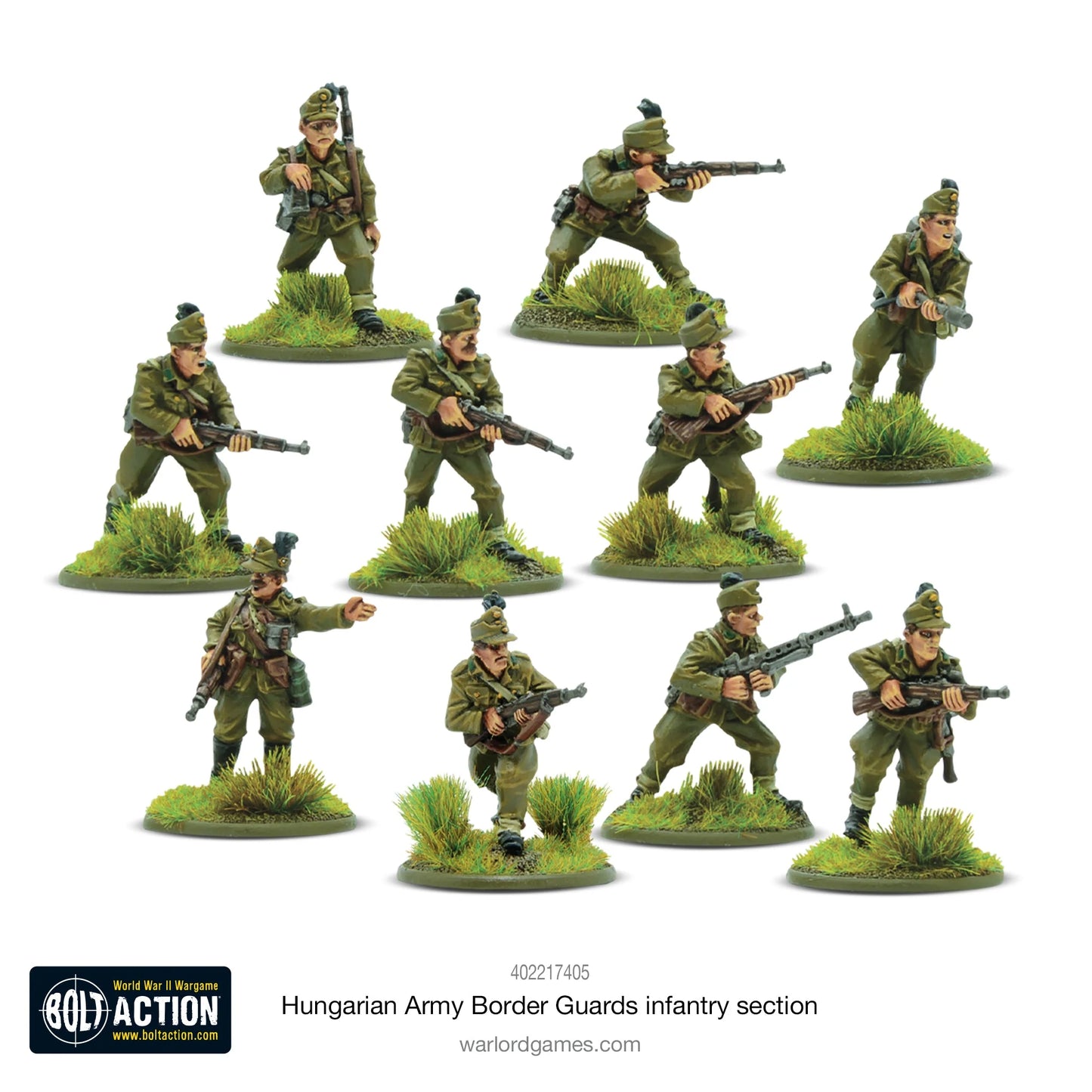 Bolt Action - Hungarian Army Border Guards Infantry Section - 402217405