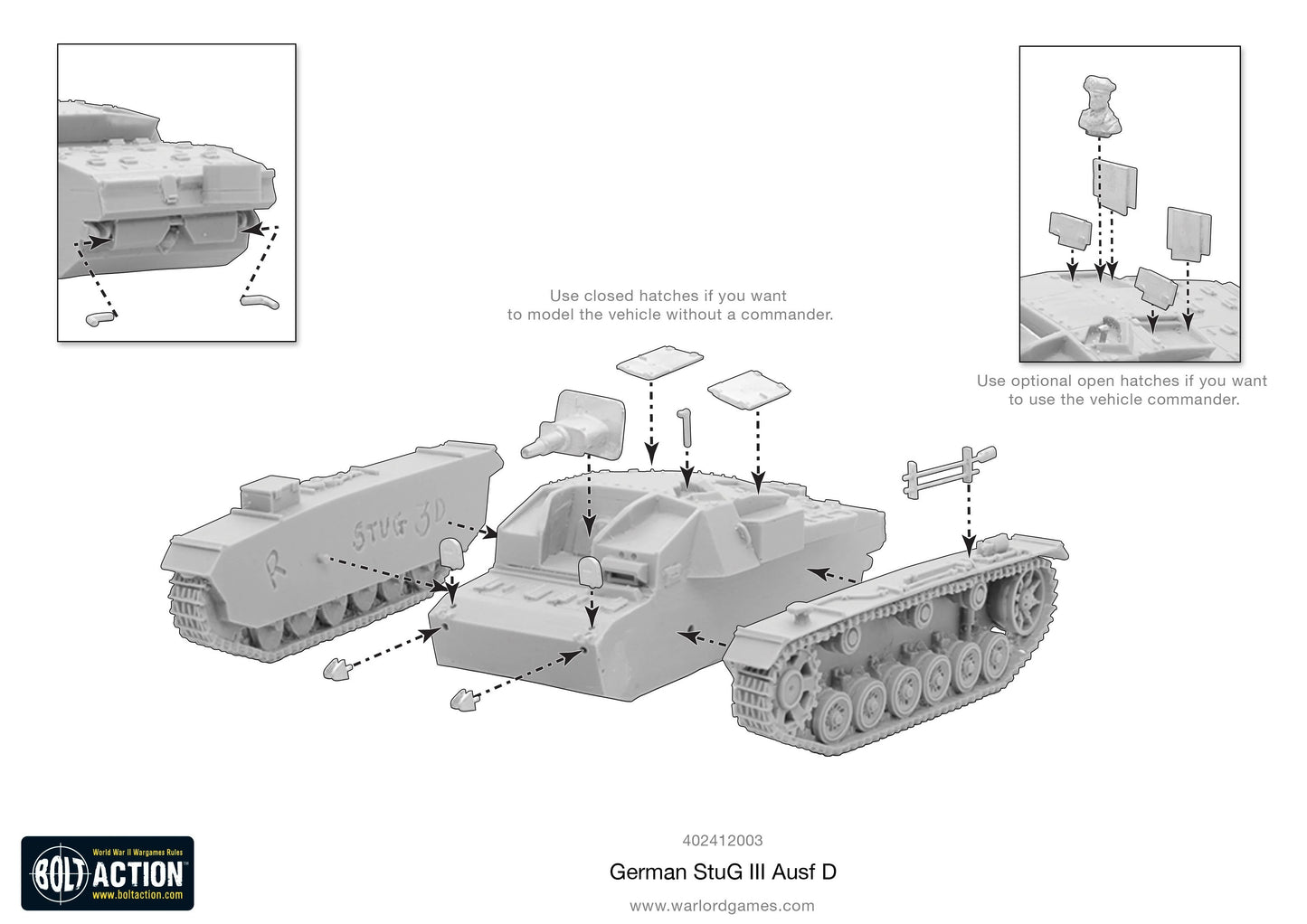 Bolt Action -  Stug III Ausf D - 402412003