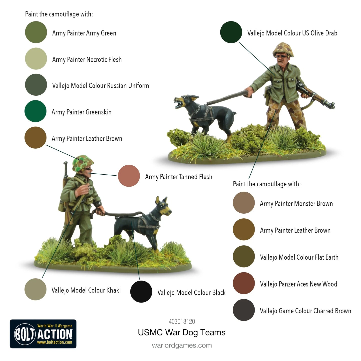 Bolt Action - USMC War Dog Teams - 403013120