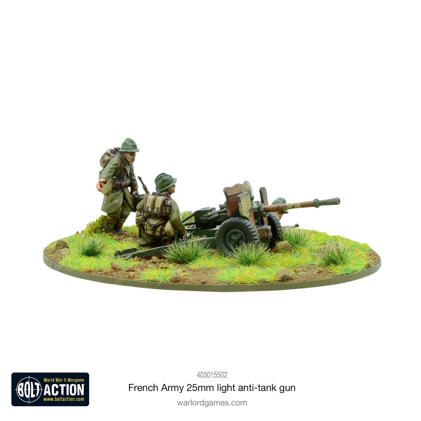 Bolt Action -  French Army 25mm light anti-tank gun - 403015502