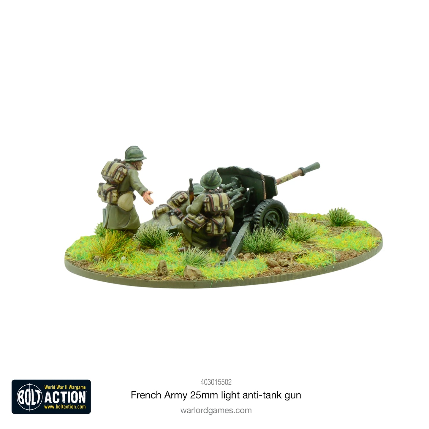 Bolt Action -  French Army 25mm light anti-tank gun - 403015502