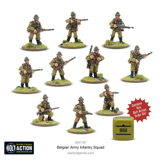 Bolt Action - Belgian Army Infantry Squad - 403017307NEW