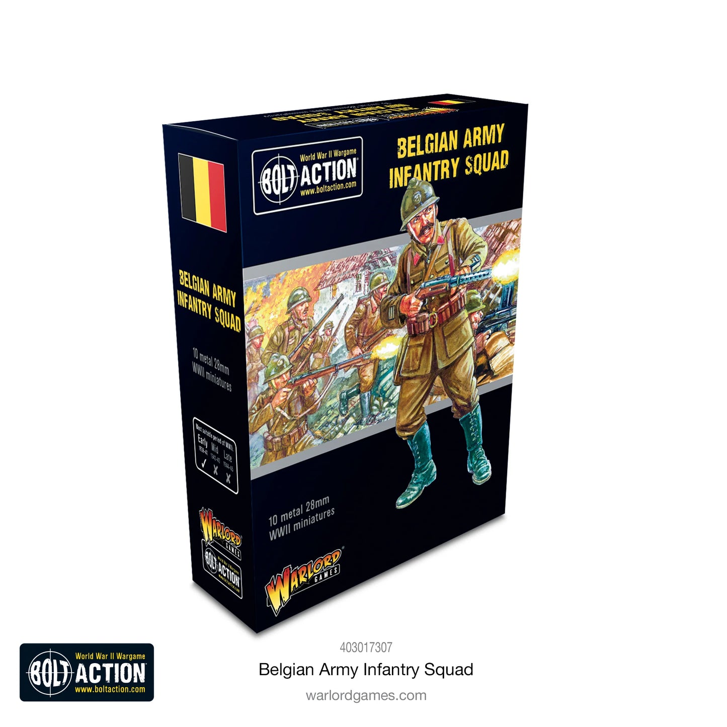 Bolt Action - Belgian Army Infantry Squad - 403017307NEW