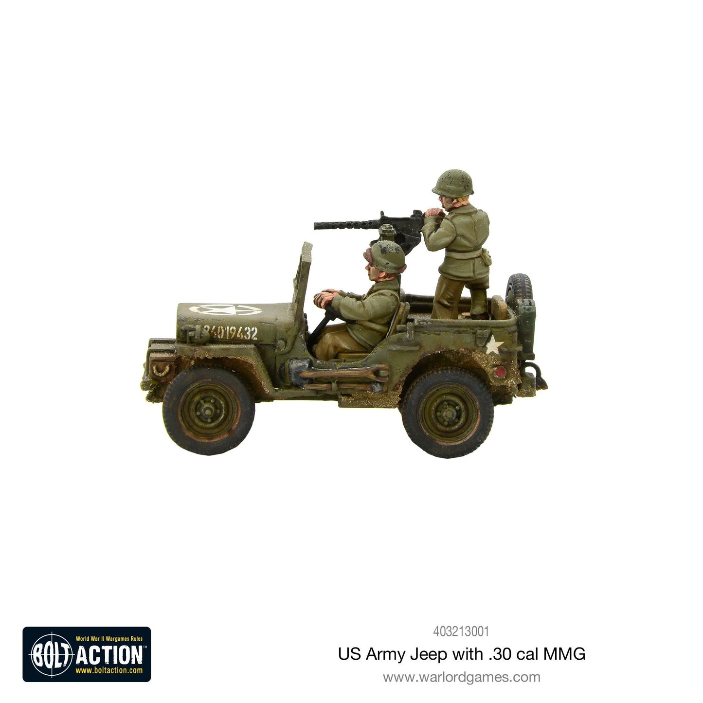 Bolt Action - US Army Jeep with 30 Cal MMG - 403213001