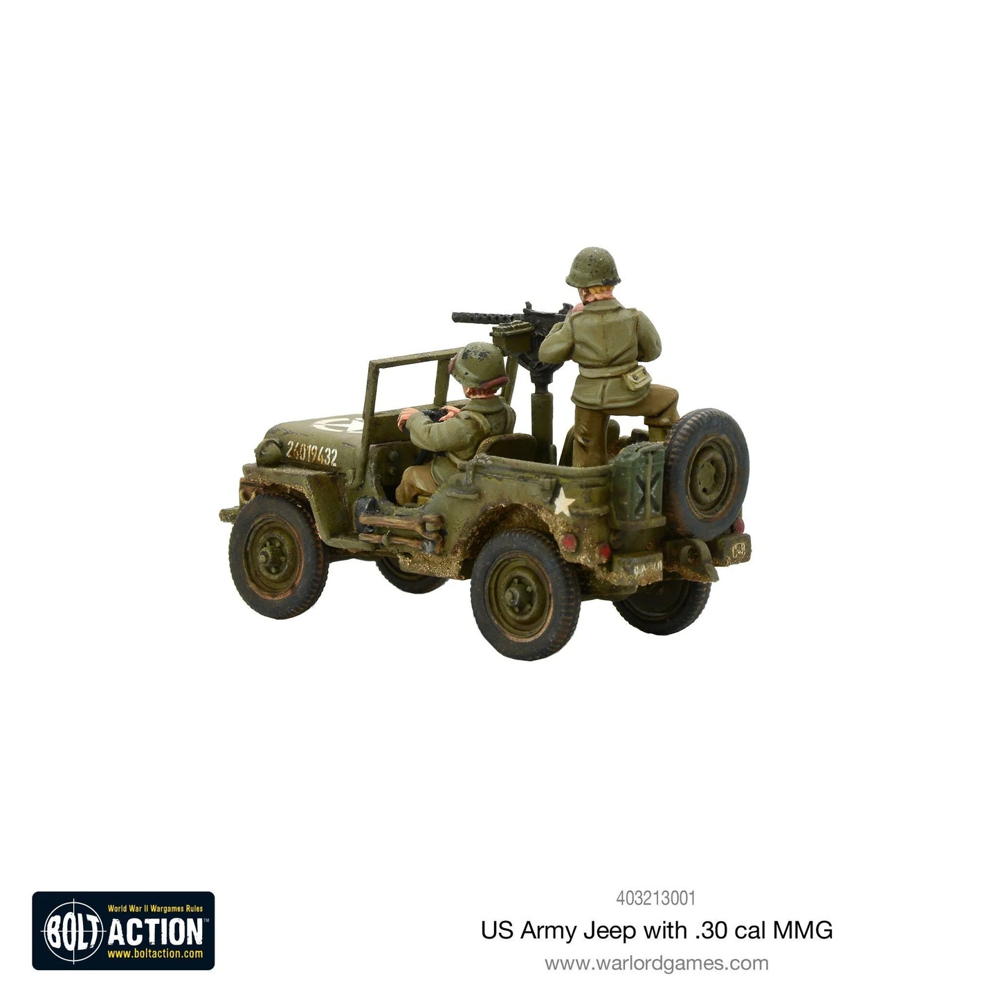 Bolt Action - US Army Jeep with 30 Cal MMG - 403213001