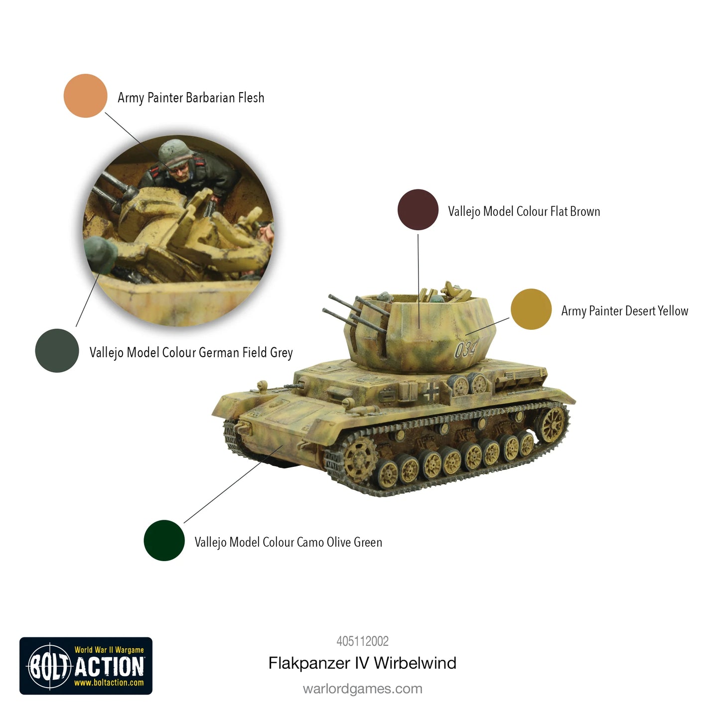 Bolt Action - Flakpanzer IV Wirbelwind (resin) - 405112002