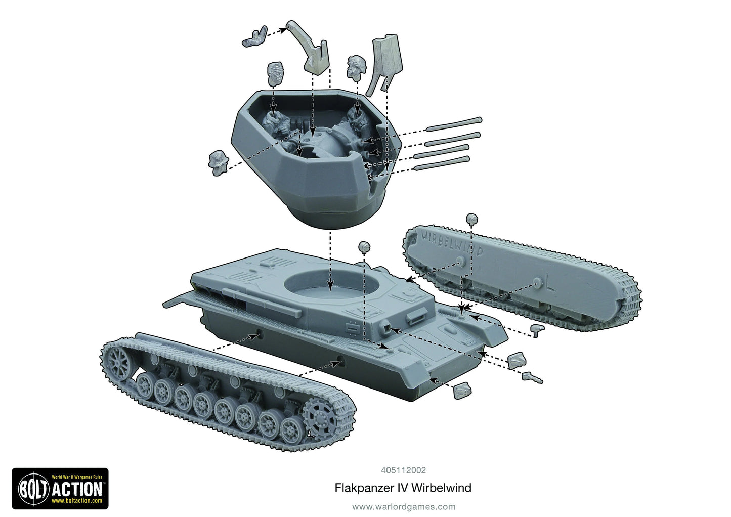 Bolt Action - Flakpanzer IV Wirbelwind (resin) - 405112002