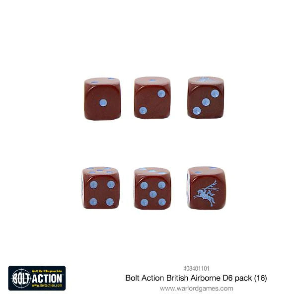 Bolt Action British Airborne D6 Dice (16)