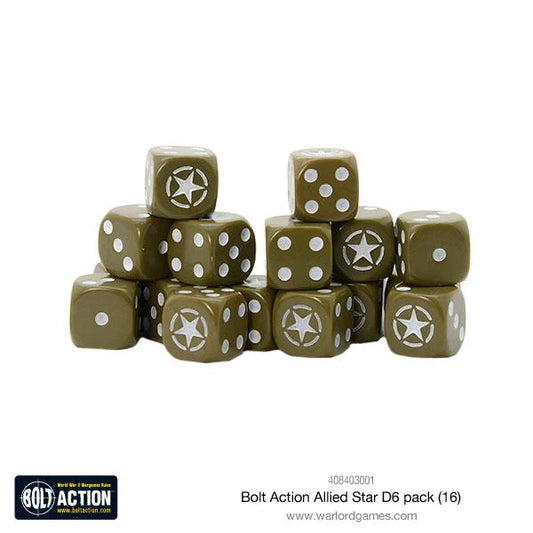 Bolt Action Allied Star D6 pack (16) - 408403001