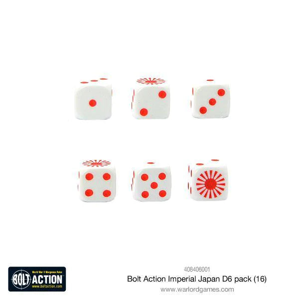 Bolt Action Imperial Japanese D6 Dice (16) - 408406001
