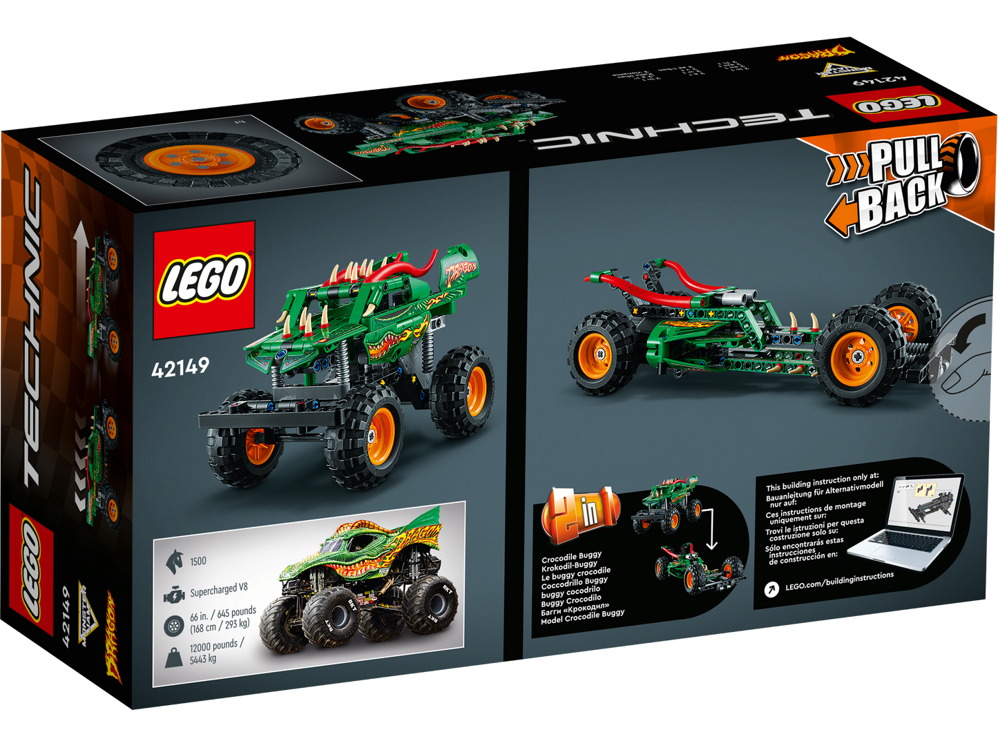 LEGO® Technic 42149 Monster Jam™ Dragon™