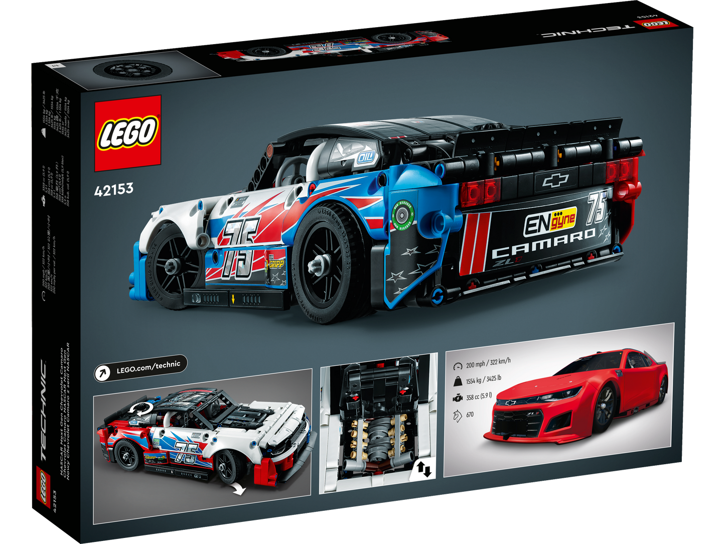 LEGO® Technic 42153 NASCAR Next Gen Chevrolet Camaro ZL1