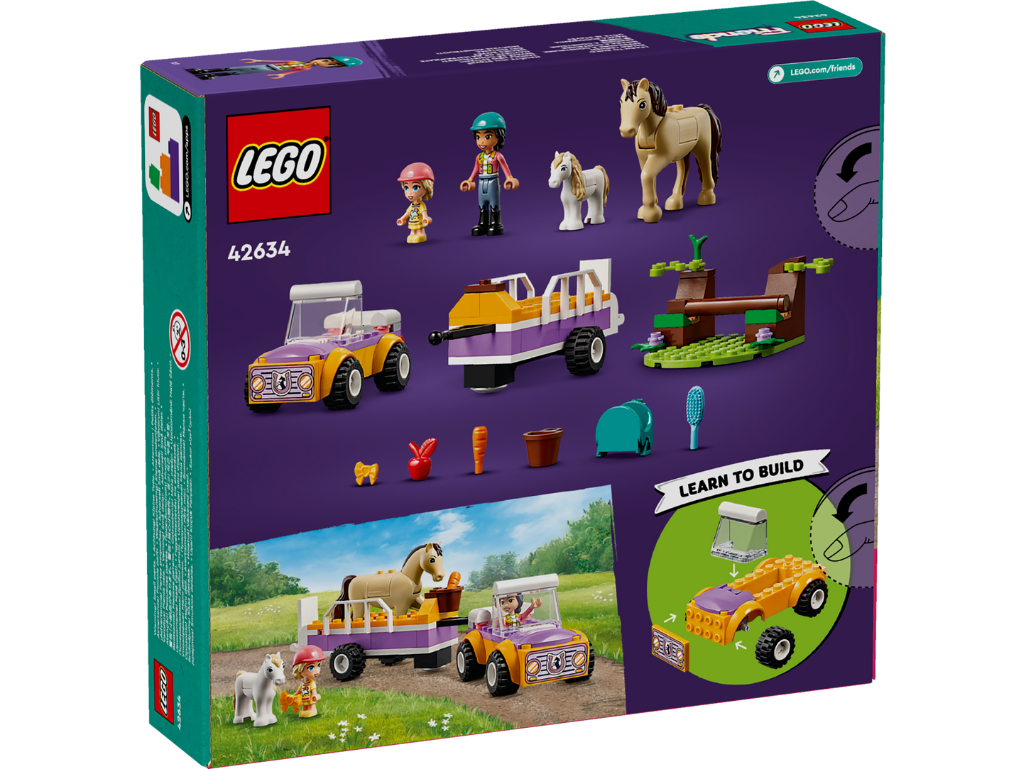 LEGO® Friends 42634 Pferde- und Pony-Anhänger