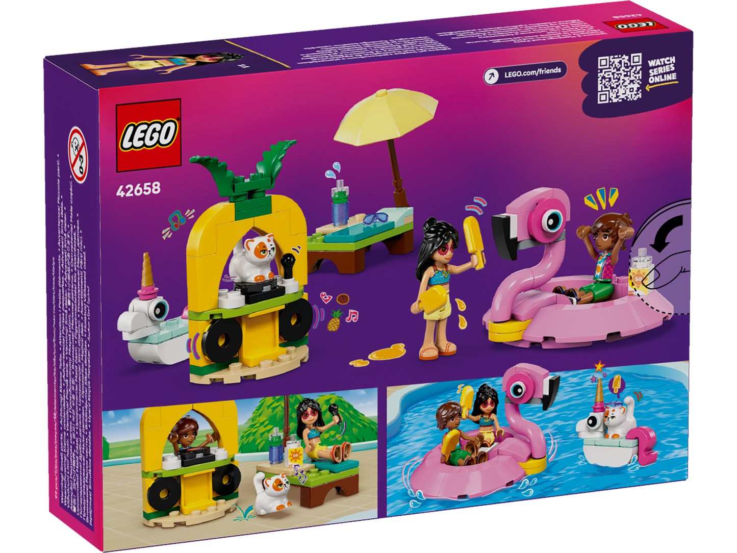LEGO® Friends 42658 Poolparty mit Einhorn und Flamingo