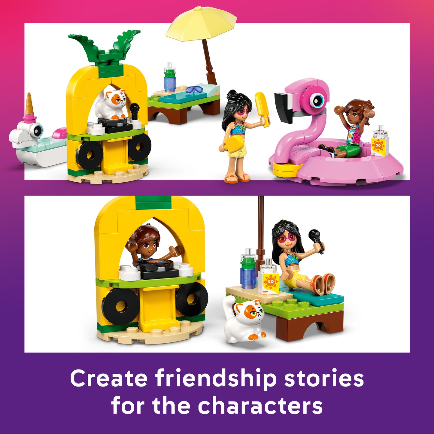 LEGO® Friends 42658 Poolparty mit Einhorn und Flamingo