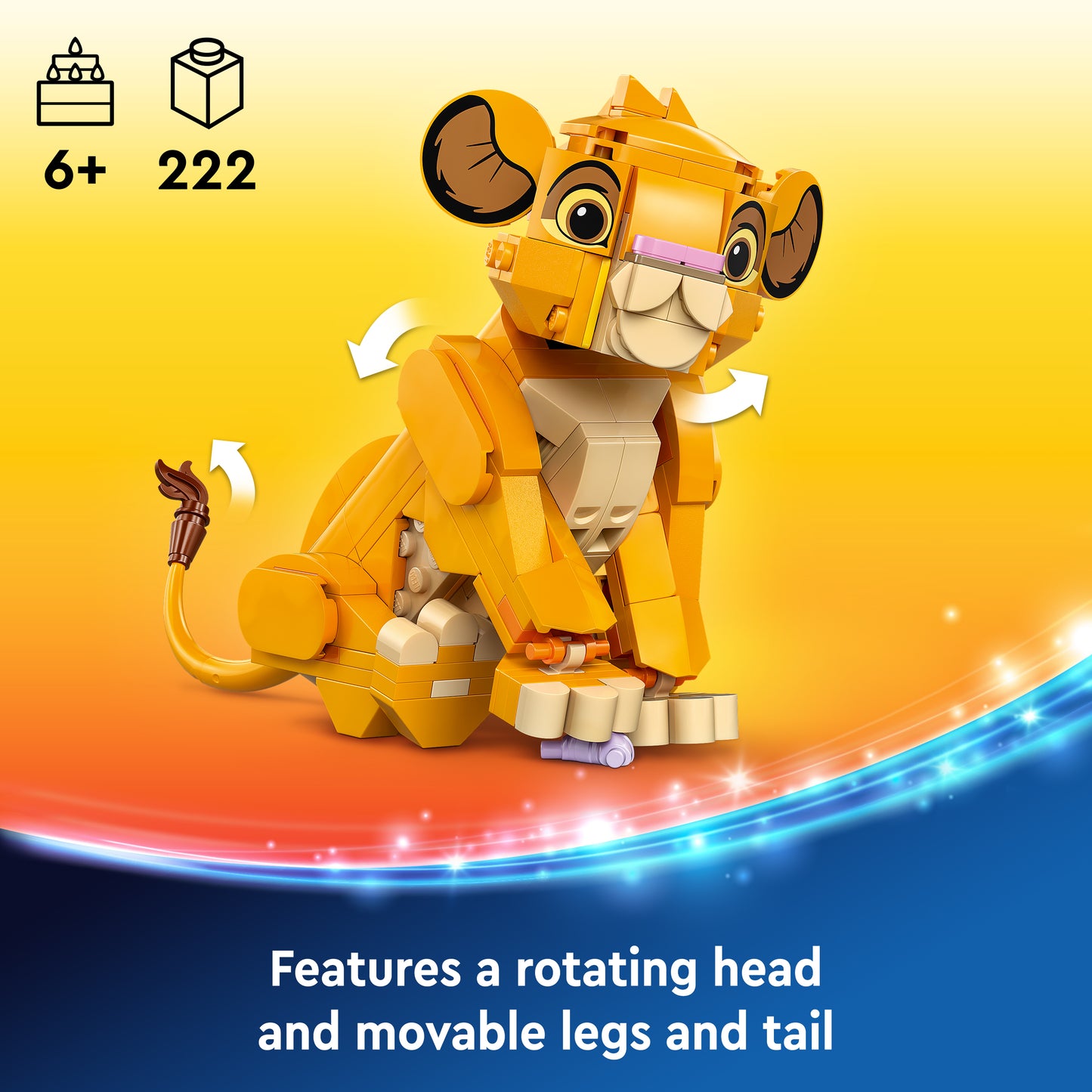 LEGO® Disney 43243 Simba, das Löwenjunge des Königs