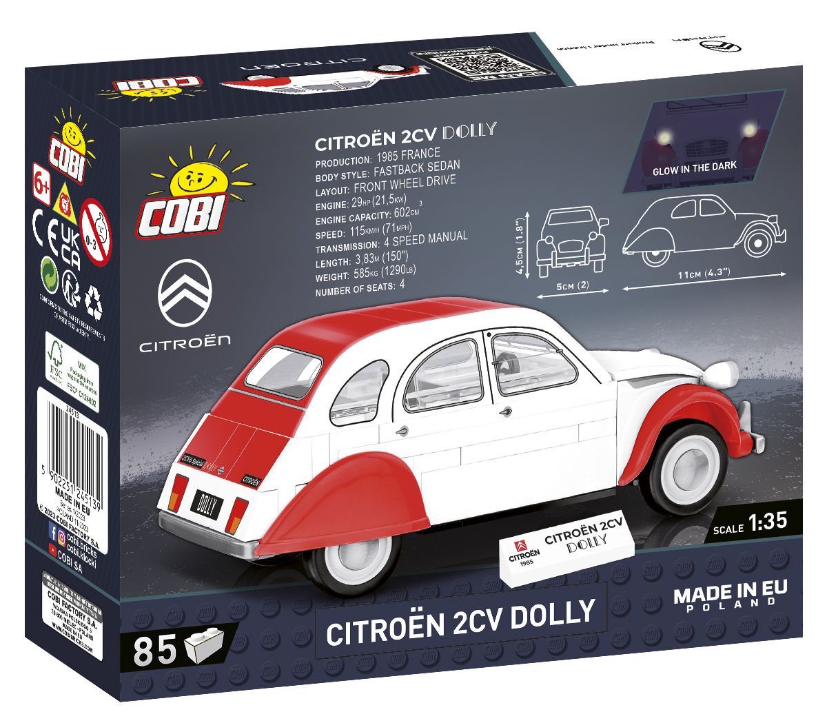 Cobi 24513 - Youngtimer Collection - Citroen 2CV Dolly