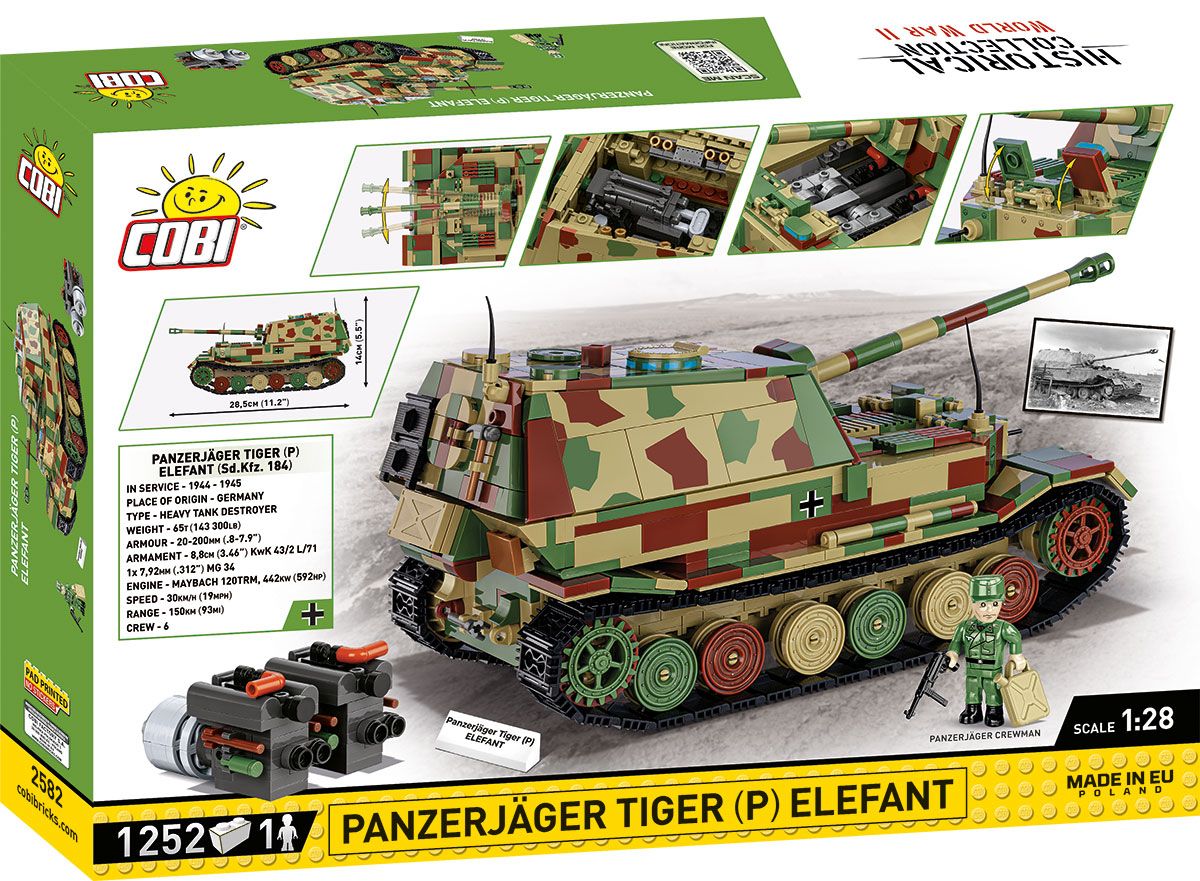 Cobi 2582 - Historical Collection - Panzerjäger Tiger (P) Elefant