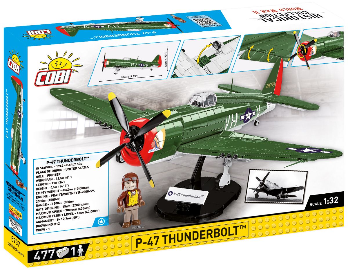 Cobi 5737 - Historical Collection - P-47 Thunderbolt