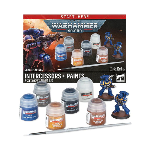 Warhammer 40.000 - Space Marines - Intercessors + Paints  - 60-11