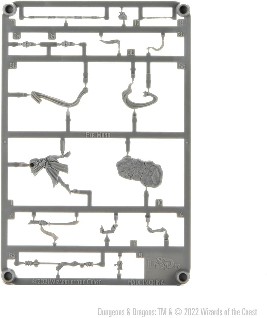 D&D Frameworks: Elf Monk Male