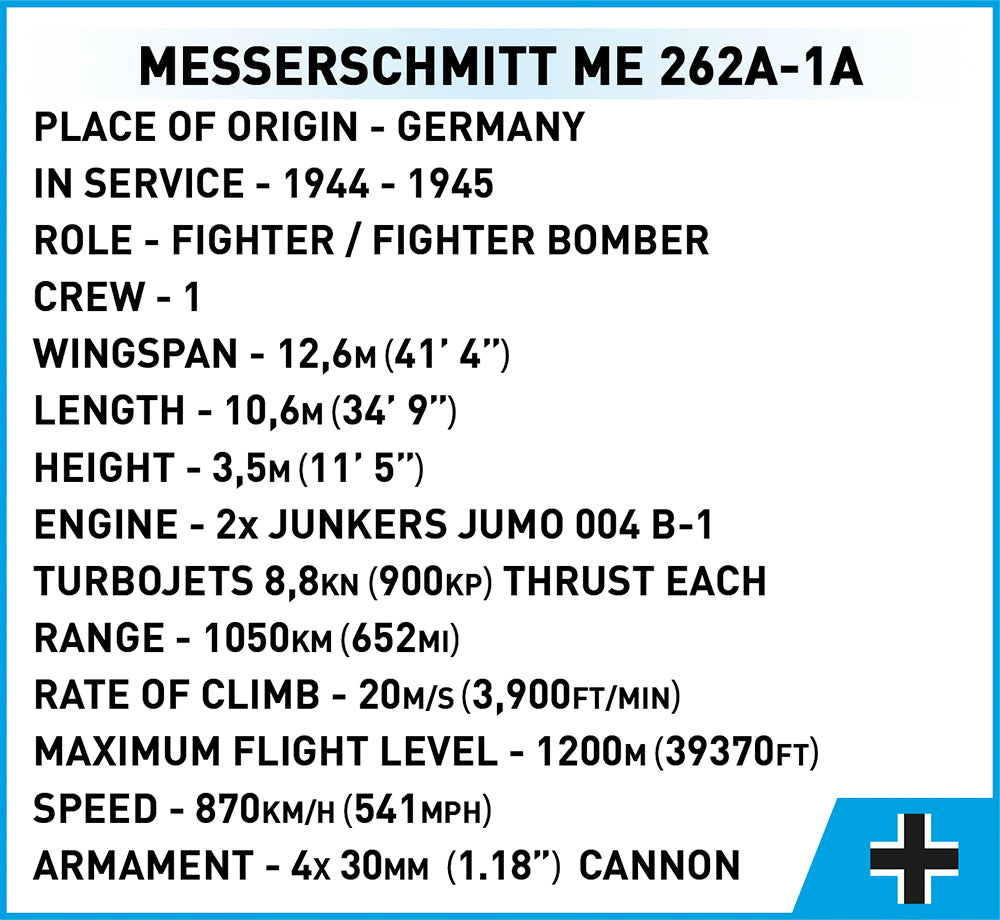 Cobi 5721 - Messerschmitt ME 262A-1A