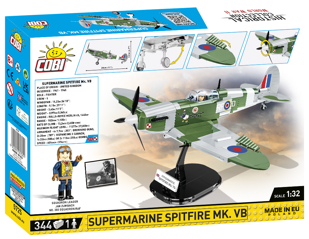 Cobi 5725 - Supermarine Spitfire Mk.VB